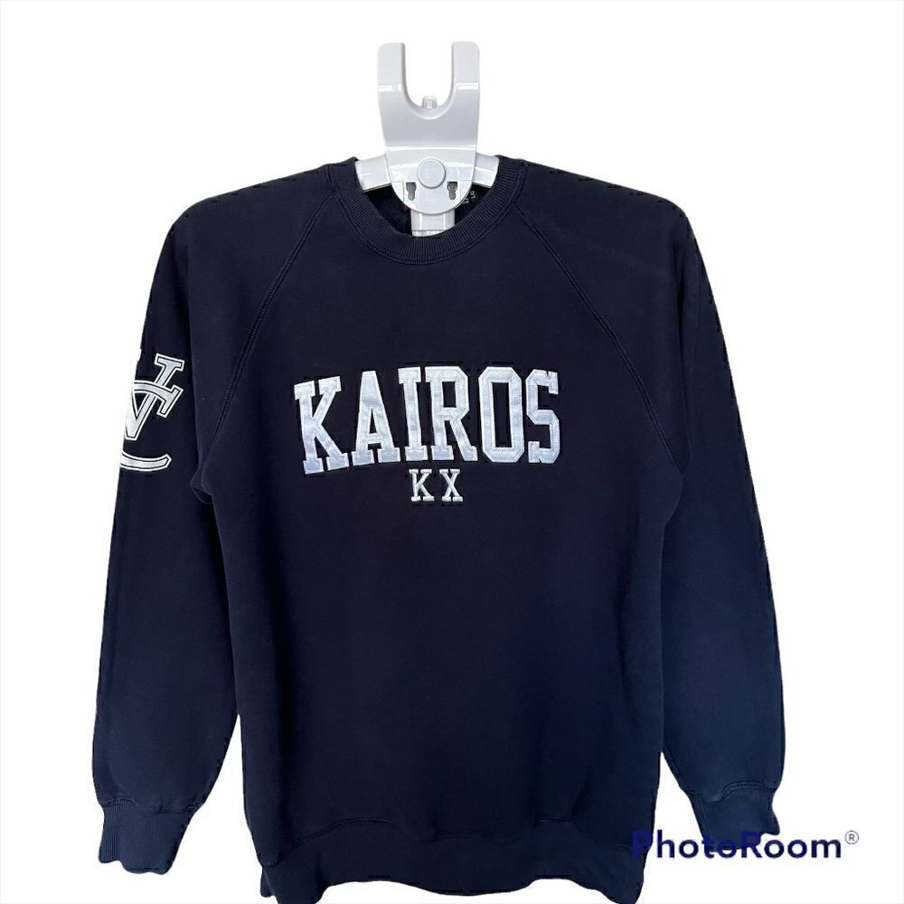 𝅺KAIROS KX Sweatshirt Navy Blue Crewneck Sweatshirt. Size Large.